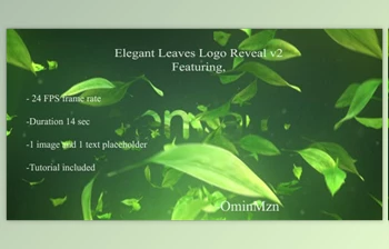 Download Elegant Leaves Logo Reveal <span class='badge badge-warning'>V2</span> (Videohive 18142899) - AE Project