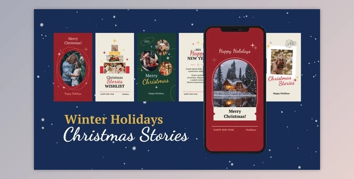 Download Winter Holidays Christmas Stories (Videohive 29835825) - AE Project