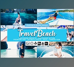 Download Travel Beach Lightroom Presets CreativeMarket-5157497 (XMP, LRTEMPLATE, DNG, PDF, ATN)