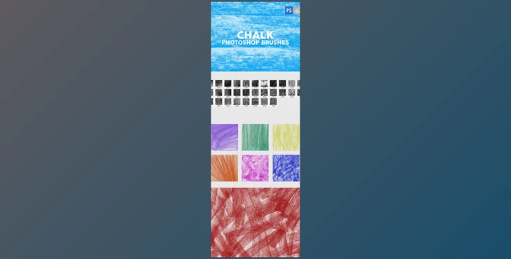 Download 30 Chalk Texture Photoshop Stamp Brushes Vol 1 GraphicRiver-29575540 (PSD)