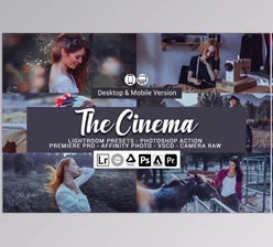Download Cinema Lightroom Presets CreativeMarket-5157495 (DNG, XMP, LRTEMPLATE, PDF, ATN)