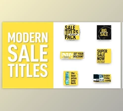 Download Modern Sale Titles (Motionarray 833724) - AE Project