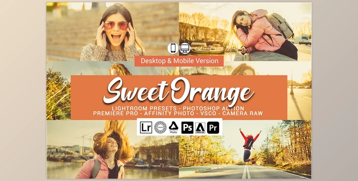 Download Sweet Orange Lightroom Presets CreativeMarket-5157492 (DNG, XMP, LRTEMPLATE, PDF, ATN) - Mobile , Desktop