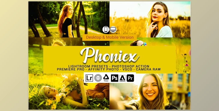 Download Phoniex Lightroom Presets CreativeMarket-5157423 (DNG, XMP, LRTEMPLATE, PDF, ATN) - Mobile And Desktop