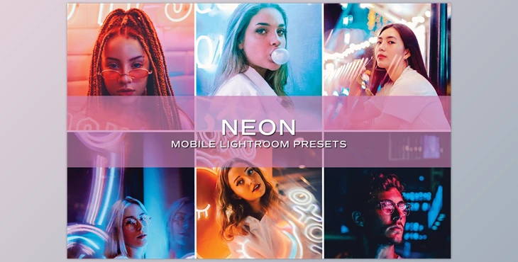 Download 5 Neon Lightroom Presets CreativeMarket-5699082 (DNG , XMP) - Mobile And Desktop