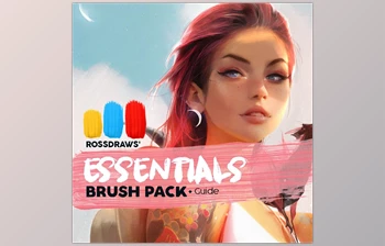 Download Rossdraws’ <span class='badge badge-warning'>Essentials</span> Brush Pack (ABR)