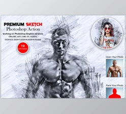 Download Premium Sketch Photoshop Action CM-5571177 (PAT, PDF, ATN, ABR)