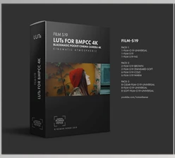 Etsy - LUTs for BMPCC 4k FILM-S19 Cinematic