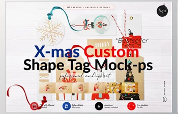 Download <span class='badge badge-warning'>Xmas</span> ALL Shape Tag Creator Mock-ups CreativeMarket-5644586 (PSD, JPG)