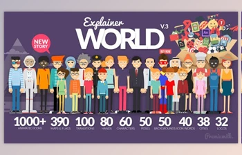 Download Explainer World Video Toolkit <span class='badge badge-warning'>Library</span> V3 (Videohive 21021730) - AE Project