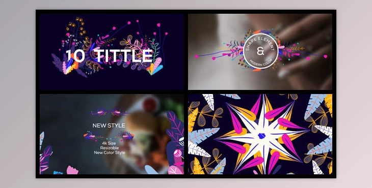 Download Modern Floral Pack (Videohive 20192246) - AE Project