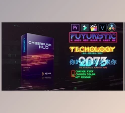 Download AEJuice – Cyberpunk HUD - After Effect