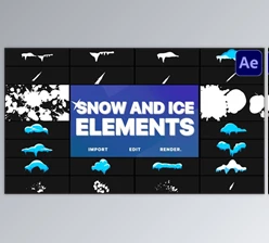 Download Snow And Ice Elements | After Effects (V 29779680) - AE Project