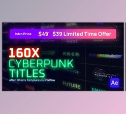 Download Cyberpunk Titles Lowerthirds and Backgrounds (Videohive 29740488) - AE Project