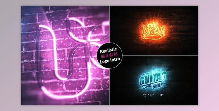 Download Realistic Neon Logo Intro (Videohive 29481365) - AE Project