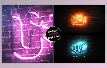 Download <span class='badge badge-warning'>Realistic</span> Neon Logo Intro (<span class='badge badge-warning'>Videohive</span> 29481365) - AE Project
