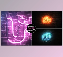Download Realistic Neon Logo Intro (Videohive 29481365) - AE Project