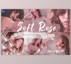 14 Soft Rose Photoshop Actions, ACR and LUT Presets
