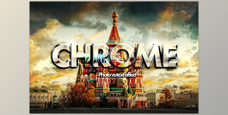 Download Chrome photo vs text effect mockup CreativeMarket-5710555 (PSD)