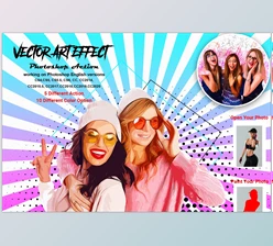 Download Vector Art Effect Photoshop Action CreativeMarket-5514395 (ABR, PDF, ATN, PAT)