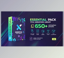 Download TypeX - Essential Pack: Title Animation Presets Library (Videohive 25736756) - AE Project