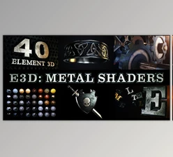 Download E3D: Metal Shaders for Element 3D (Videohive 4652664) - AE Project