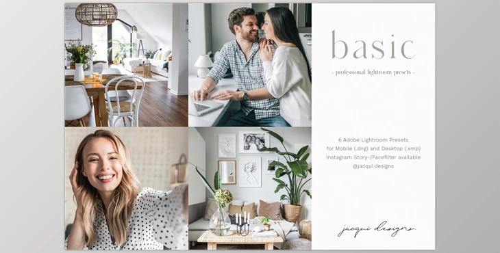 Download Basic Lightroom Preset Pack CreativeMarket-5552546 (DNG, XMP)