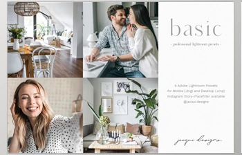 Download Basic Lightroom <span class='badge badge-warning'>Preset</span> <span class='badge badge-warning'>Pack</span> CreativeMarket-5552546 (DNG, XMP)
