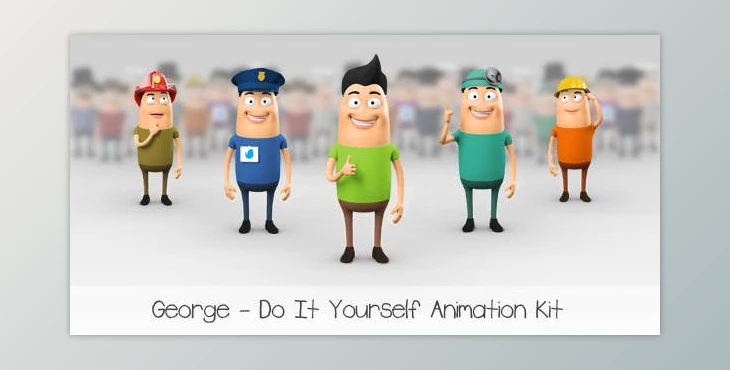 Download George - Character Animation DIY Kit (Videohive 13005147) - AE Project