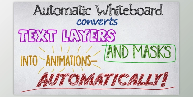 Download AeScripts Automatic Whiteboard v1.2 Pre-Activated for AE (Win, Mac)