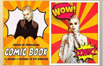 Download Comic Book Photoshop Actions <span class='badge badge-warning'>CreativeMarket-5440274</span> (PSD, PAT, ATN)
