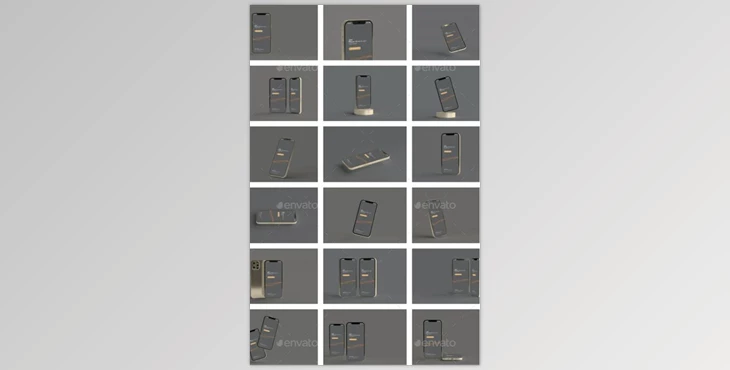 Download 100 Smart Phone 12 Mockup Bundle GraphicRiver-29183061 (PSD)