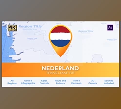 Download Netherlands Map Kit - Nederland Travel Map (Videohive 29912612) - AE Project