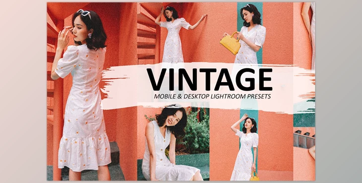 Download Vintage Preset For Lightroom CreativeMarket-5585593 (DNG, XMP) - Mobile, Desk