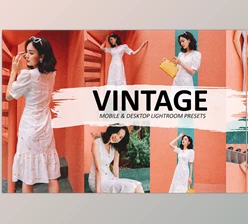 Download Vintage Preset For Lightroom CreativeMarket-5585593 (DNG, XMP) - Mobile, Desk