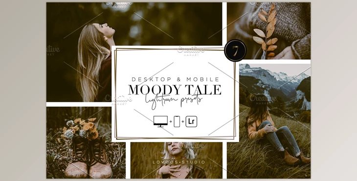 Download MOODY TALE – Lightroom Presets CreativeMarket-5667429 (XMP, DNG, LRTEMPLATE)