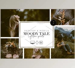 Download MOODY TALE – Lightroom Presets CreativeMarket-5667429 (XMP, DNG, LRTEMPLATE)