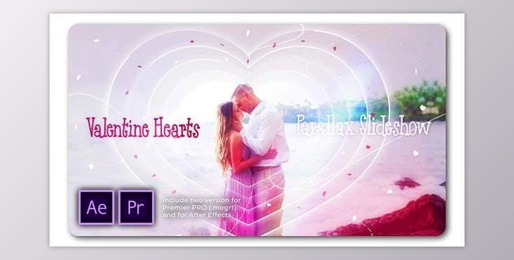 Download Valentine Hearts Parallax Slideshow (Videohive 29855913) - PR Project