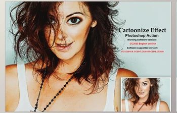Download Cartoonize <span class='badge badge-warning'>Effect</span> Photoshop Action CreativeMarket-5454375 (ATN)