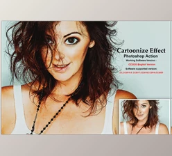 Download Cartoonize Effect Photoshop Action CreativeMarket-5454375 (ATN)