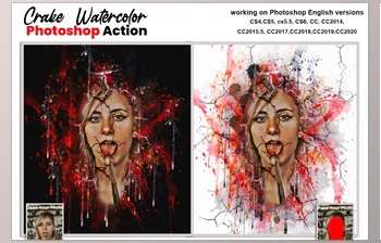 Download Crake Watercolor <span class='badge badge-warning'>Photoshop</span> <span class='badge badge-warning'>Action</span> CreativeMarket-5679034 (PAT, ATN, ABR)