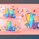 Download 5G Phone Concept Wifi Connection on Pink Background With Icons 3D Rendering. Mockup Template GraphicRiver-29902902 (PSD)