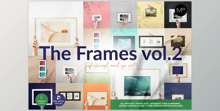 Download The Frames vol.2 Mock-ups Set CreativeMarket-5580371 (PSD)