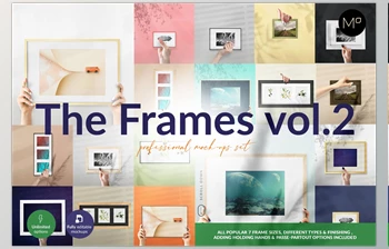 Download The Frames vol.2 Mock-ups <span class='badge badge-warning'>Set</span> CreativeMarket-5580371 (PSD)