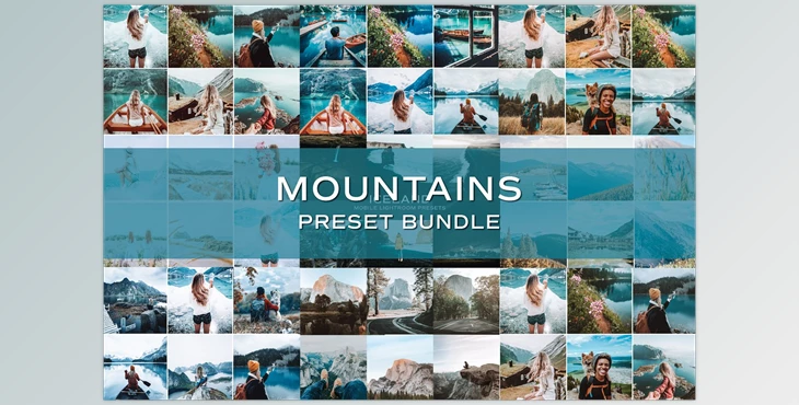 Download 45 Mountain Lightroom Preset Bundle CreativeMarket-5701832 (DNG , XMP)