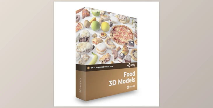 Download CGAXIS - Food 3D Models for Unity Collection (CAKE, CREAM, FOOD, FRUIT, LOW POLY, MUFFIN, ORANGE)