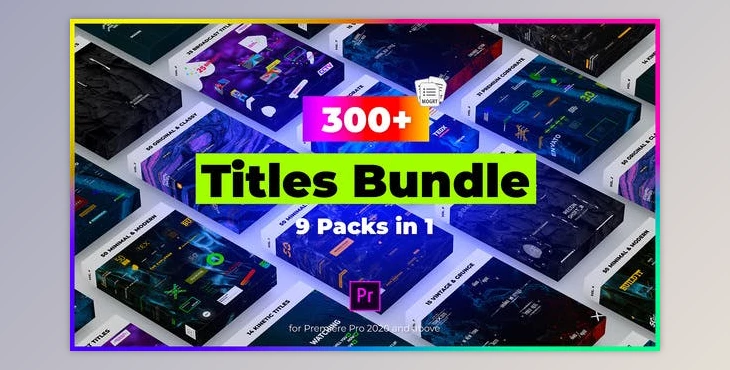 Download 9 in 1 Titles Pack Bundle (Videohive 28858424) - PR Project