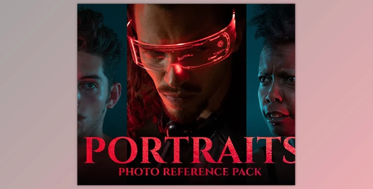 Download Portraits Photo Reference Pack (Artstation) - JPG