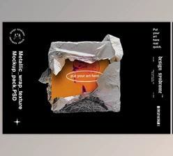 Download Metallic Wrap Mockup Pack CreativeMarket-5543537 (PSD)