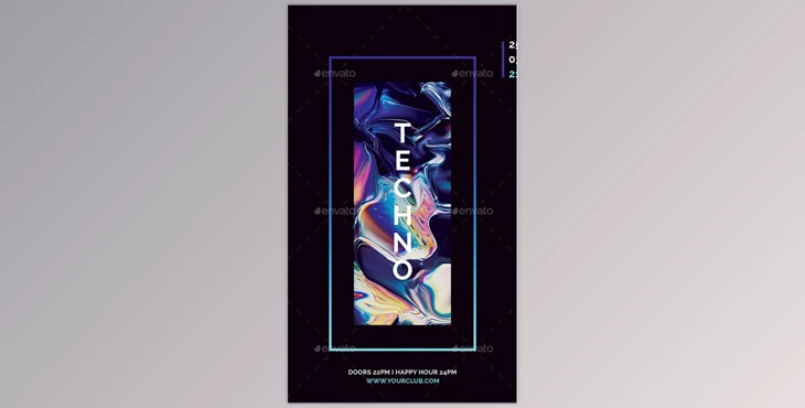 Download Techno Flyer – GraphicRiver 29897773 (PSD)